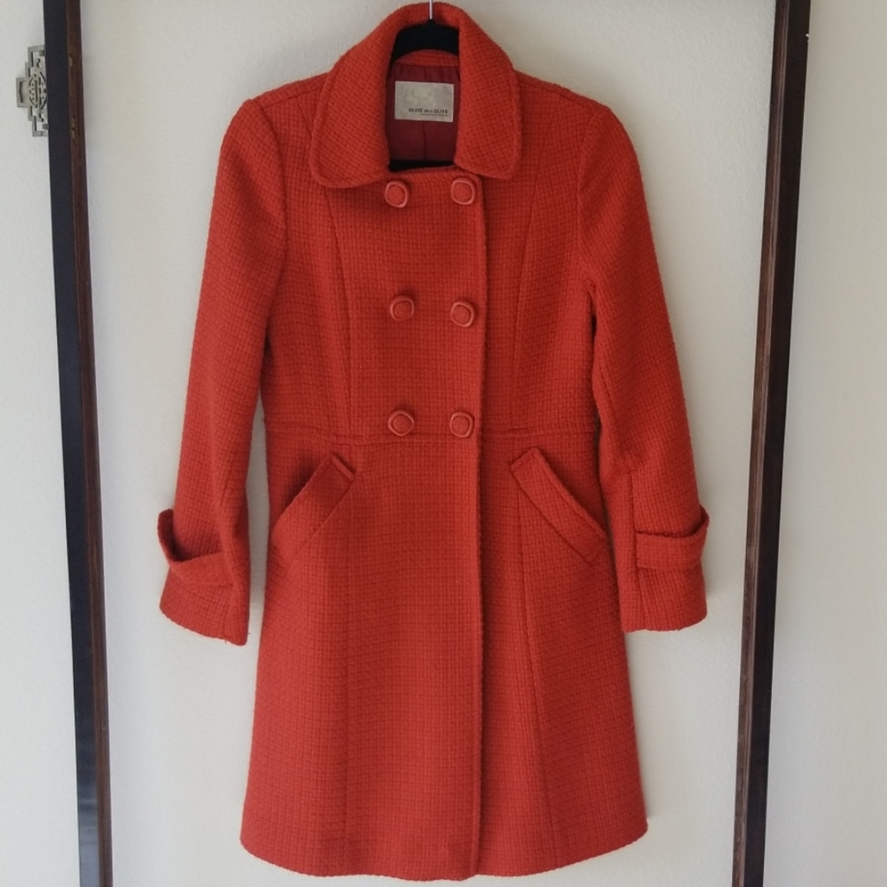 Olive des Olive Burnt Orange Coat